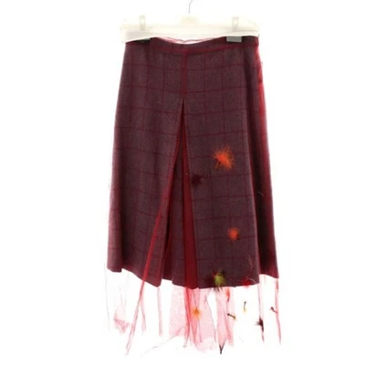 Pantalones Anchos Maison Margiela 22SS Etiqueta Blanca Culotte Tul Transparente 38 S Rojo Usado 88ef Foto 1 de 4