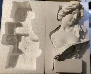 Statua greca Norrclp della dea musicale classica testa romana busto dea 11,8 pollici  - Foto 1 di 2