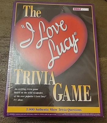 Vintage 1998 The I Love Lucy Trivia Board Game 1000 Authentic Show Questions New - Image 1 of 4