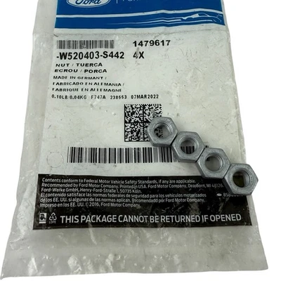 Paquete de 4 tuercas de brazo limpiaparabrisas originales Ford OEM 2010-2025 Transit Connect W520403-S442 Foto 1 de 4