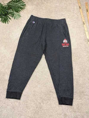 Pantalones deportivos de fútbol americano grandes grises de la NCAA Ohio State Buckeyes para hombre Foto 1 de 4