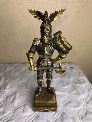 Gippe Vasari Knight Warrior Silver & Gilt Bronze Figurine??? Read Description - Image 1 of 4