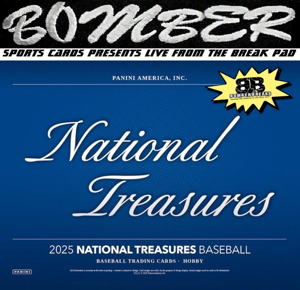 Arizona Diamondbacks 2025 Panini National Treasures Baseball Hobby 2-Box Break 2 - Image 1 of 1