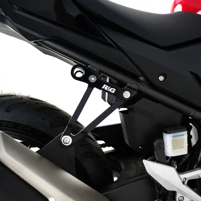 R&G TIE-DOWN HOOKS FOR HONDA CBR 500 R 2016 > 2018 BLACK PAIR TH0007BK - Image 1 of 4