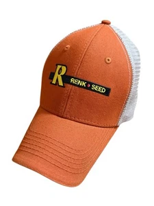 Vintage Renk Farmer Seed Snapback Trucker Mütze Farm Mesh Cap Orange Baumwolle - Bild 1 von 4