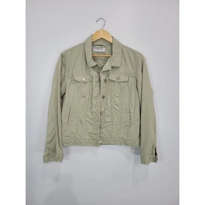 Chaqueta vaquera de algodón verde oliva Creative Soul para mujer talla M Foto 1 de 4