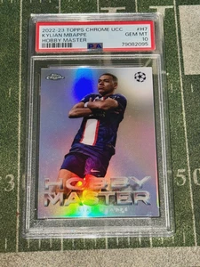 2022-23 Topps Chrome Kylian Mbappe Hobby Master Case Hit PSA 10 RARO SSP🔥 - Imagen 1 de 2