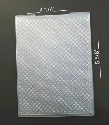 Dot Texture Embossy Folder, Scrapbooking, Card Making, Craft Supplies - Image 1 of 4