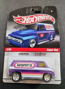 Hot Wheels 2009 Slick Rides Super Van 1/34 Wynn's Purple Real Riders Metal/Metal - Picture 1 of 4