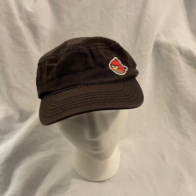 Authentic Animations ANGRY BIRDS "RED" Bird Forage Cap Hat Black Small Medium OS - Image 1 of 4