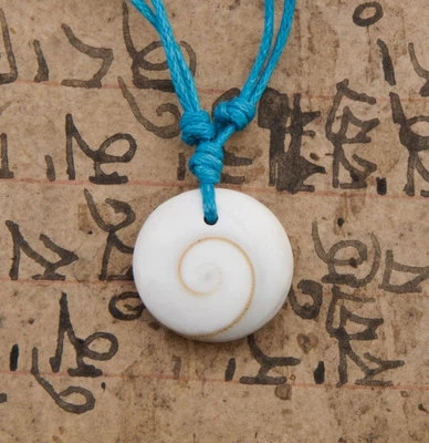 Collier Oeil de Sainte Lucie Véritable - Réglable - Cordon ajustable bleu # 843