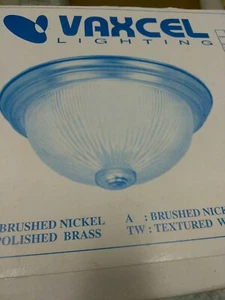 VAXCEL LIGHTING CC1601 BN CEILING FIXTURE 2 Light Flush Mount - Nickel(#31C - Picture 1 of 10