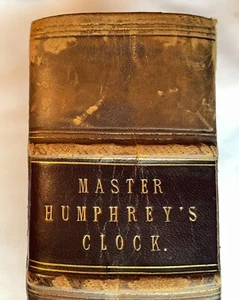 CHARLES DICKENS 1ST ED 1840 ~ MASTER HUMPHREY’S CLOCK ~ LEATHER ~ 3 VOLUMES IN 1 - Imagen 1 de 8
