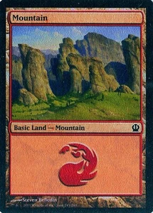 MTG - Theros - Mountain #243 - Foil - Various conditions - Picture 1 of 1
