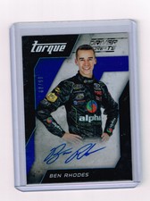 2016 PANINI TORQUE BEN RHODES DRIVER SCRIPTS AUTOGRAPH BLUE CARD#DS-BR /99