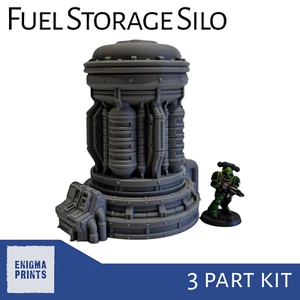 Fuel Storage Silo - 28mm 3d Printed Imperial Terrain for Tabletop Wargaming - Picture 1 of 4