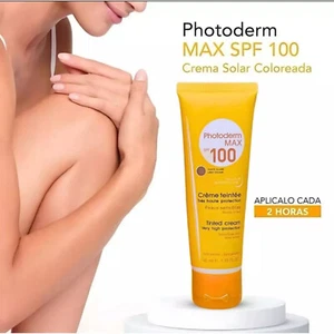 2 X Sunscreen Photoderm Max Fluide SPF 100 Tinted/ Sunscreen 40ml- FREE SHIPPING - Picture 1 of 5