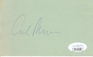 CARL REINER Signed 3x5 Index Card Actor/Writer/Dick Van Dyke Show JSA FF13429
