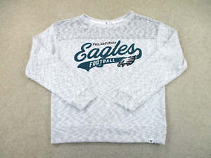 Philadelphia Eagles Sweater Womens Small Gray Green Football Sweatshirt Ladies *