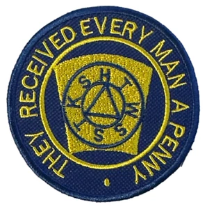 Parche Bordado Masónico Francmasón (4o) Grado Marca Azul (A) - Imagen 1 de 3