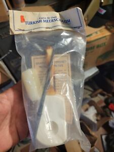 New - Unused Vintage  Genuine Block Meerschaum Uncarved Pipe Kit