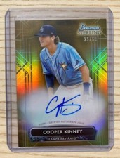 Cooper Kinney 2022 Bowman Sterling Gold /50 PROSPECT on Card RAYS