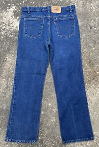Orange Tab Levi’s 517 Boot Cut Dark Blue Jeans 34x30 Vintage 80’s Made In USA