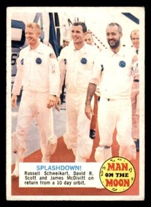1969 Topps Man on the Moon #49B Splashdown! VG *d7