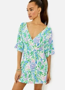 NWT Lilly Pulitzer Parigi Resort White Just A Pinch Jersey Skort Romper Size M - Picture 1 of 14