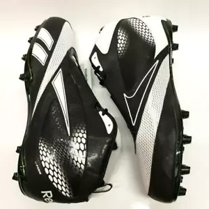 Botines de fútbol Reebok U Form 4 velocidades True Mid M4 para hombre talla 14 negro verde nuevos sin caja - Imagen 1 de 8