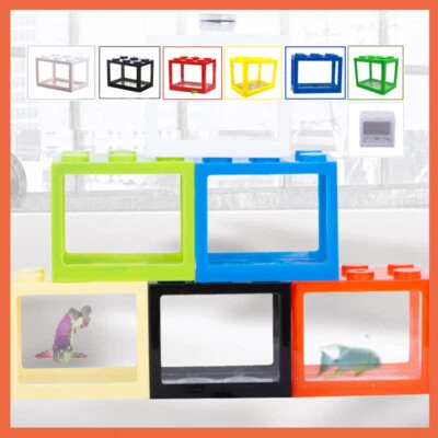 Aquarium Becken Mini Aquarium Terrarium Faunarium Kunststoffbecken Gebäude Block - Bild 1 von 4