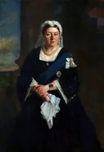 Reproducción de arte de pintura de la reina Victoria de Heinrich von Angeli - Imagen 1 de 3