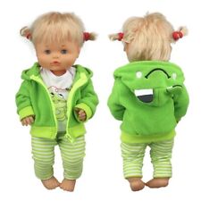 17 Inch Baby Dolls Clothes, 17" Baby Dolls Frog Outfit- 3 Piece Frog Outfit