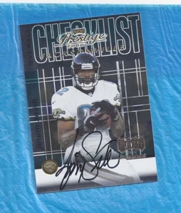 JIMMY SMITH AUTO 2000 PLAYOFF PRESTIGE EQUIPO LISTA DE VERIFICACIÓN AUTÓGRAFO EN TARJETA JAGUARES - Imagen 1 de 1