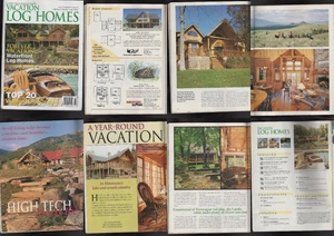 VACATION LOG HOMES 2001 SPRING LOG MANSIONS AND LOG CABINS ALL STYLES! OVER 20 - Picture 1 of 1
