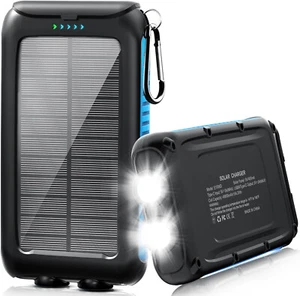 Solar Charger Power Bank 49800mAh Portable Power Bank Battery flashlight - Picture 1 of 11