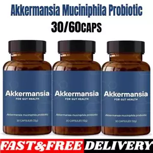 Akkermansia Muciniphila Probiotico - 30/60 Capsule Supporto Salute Intestino Nuova Formula - Foto 1 di 8