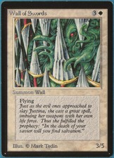 Wall of Swords Beta NM White Uncommon MAGIC GATHERING CARD (ID# 235369) ABUGames