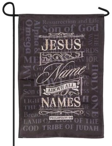 Names of Jesus Double Applique Garden Flag - Picture 1 of 1