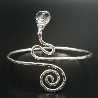 Armreif Oberarmreif Kobra Armspange Schlange Goa Hippie Celtic Druiden Silber K2 - Bild 1 von 4