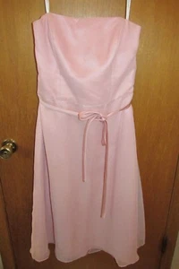 After Six Party Dress Pink CHIFFON Sheer Bridesmaid Dance Prom Size 12 - Picture 1 of 5