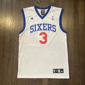 Allen Iverson Philadelphia 76ers Jersey Medium White Adidas Sixers - Picture 1 of 7