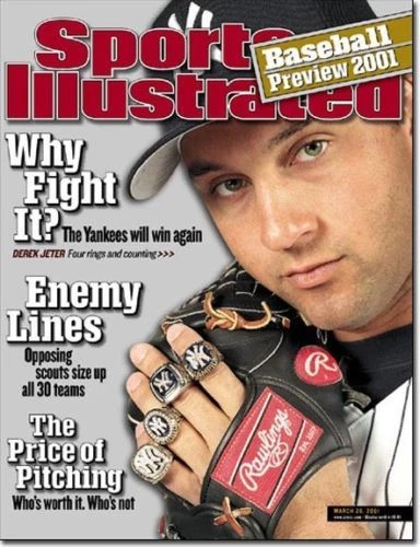 26 de marzo de 2001 Derek Jeter New York Yankees Sports Illustrated SIN ETIQUETA Foto 1 de 1