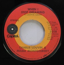 Country Nm! 45 Charlie Louvin & Melba Montgomery - When I Stop Dreaming / I'M Go
