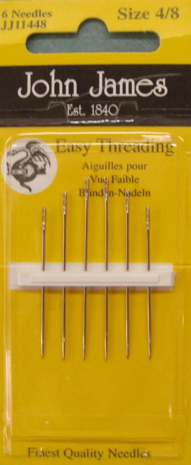 AGHI AGO CUCIRE A MANO  CECHI NON VEDENTI CRUNA A MOLLA JOHN JAMES - Immagine 1 di 1