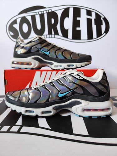 Nike Air Max Plus TN 'Chrome Iridescent' Antracite Cayman Nero 9.5UK 10.5US BN