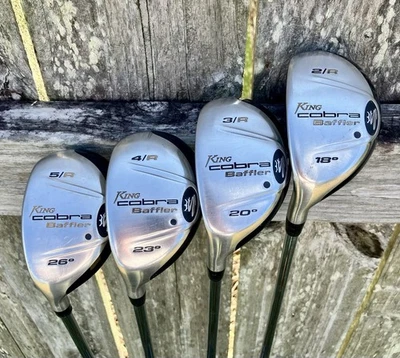 King Cobra Baffler Hybrid Set #2L 18* #3L 20* #4L 23* & #5L 26* Steel S (Left) - Image 1 of 4
