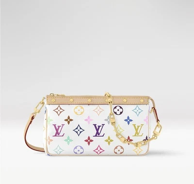 Louis Vuitton Murakami White Multicolor Pochette Purse 2025 NEW Authenticated - Image 1 of 4