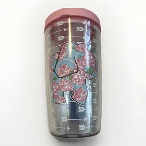 Tervis Tumbler 16 oz Simply Southern Floral Elephant Arrows Pink Travel Lid - Picture 1 of 5