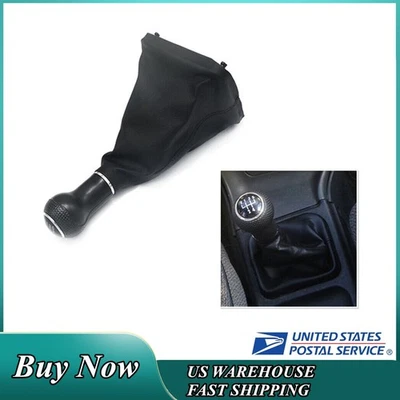 For 2002-2012 VW Volkswagen Jetta Gear Shifter Knob With Boot Manual 5 Speed - Image 1 of 4
